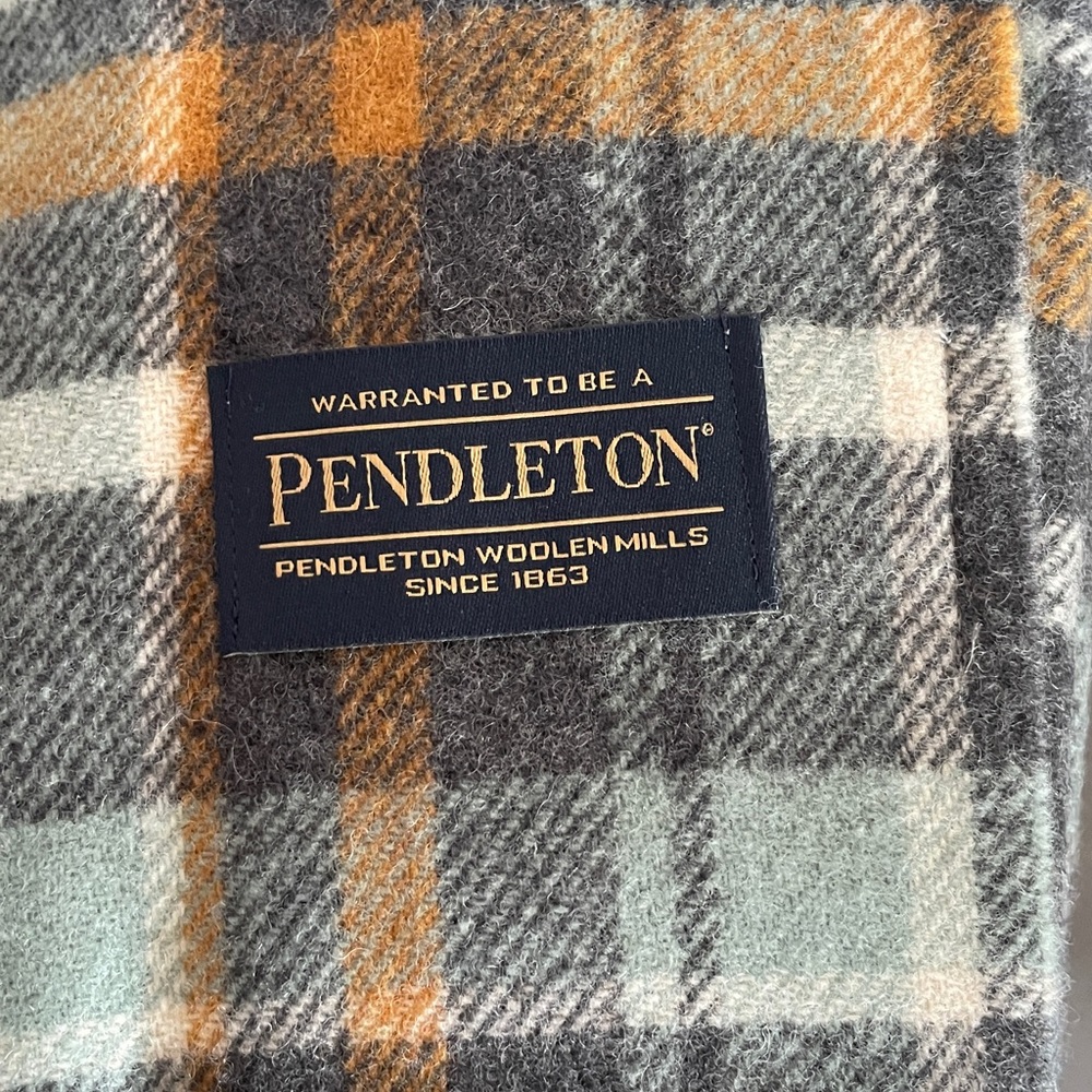 NWT Pendleton Unisex Plaid Wool Scarf - Picture 5 of 8
